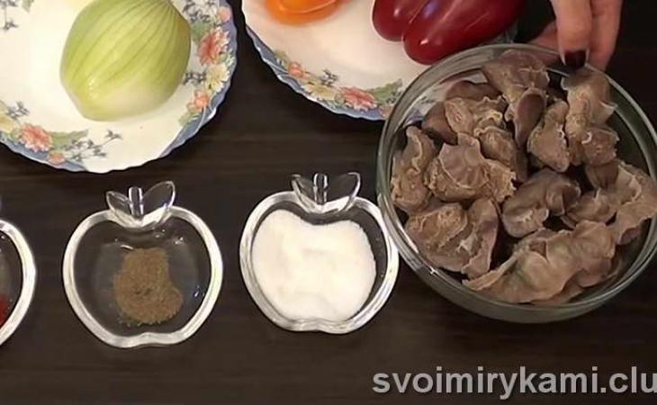 Рецепт желудков из индейки